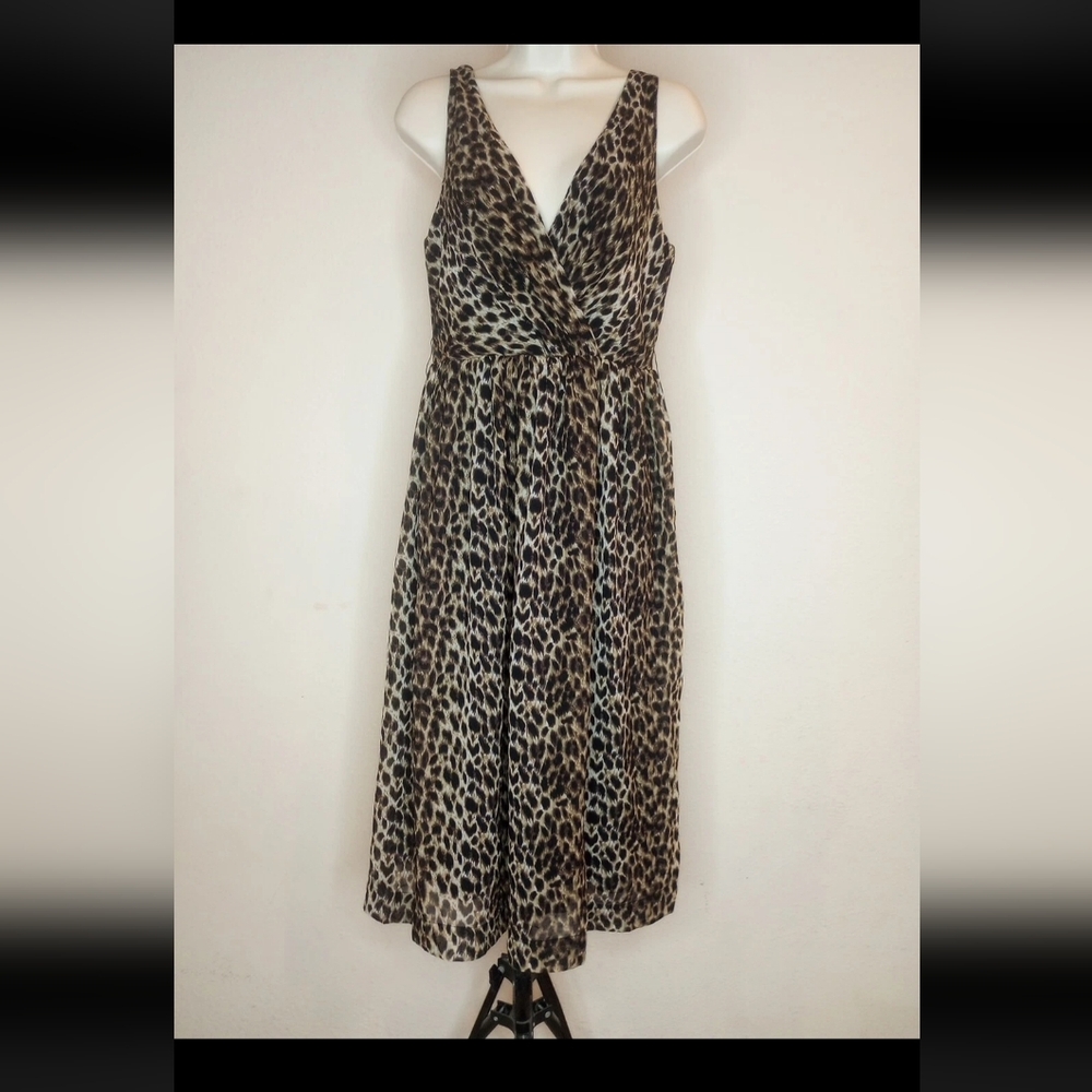 Forever 21 Animal Print Maxi Dress Sz M